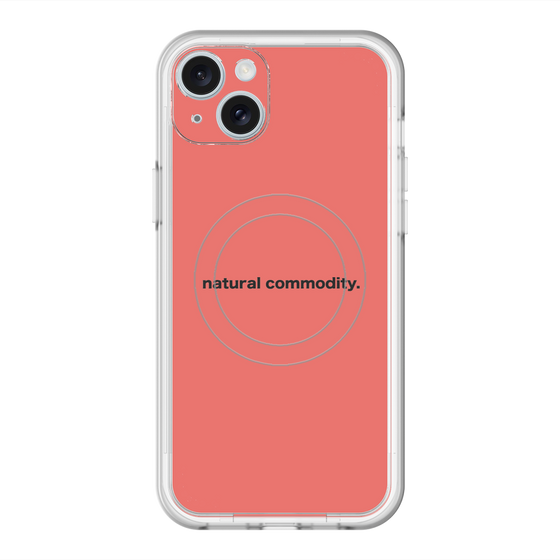 スリムプロテクションプレミアムケース with MagSafe［ NATURAL COMMODITY Red ］