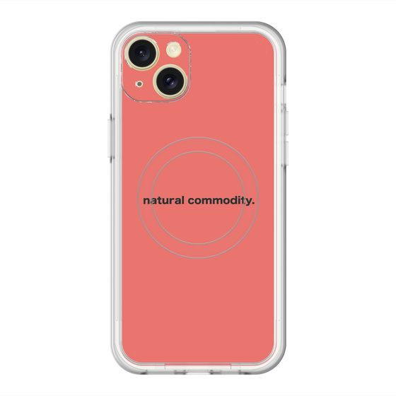 スリムプロテクションプレミアムケース with MagSafe［ NATURAL COMMODITY Red ］