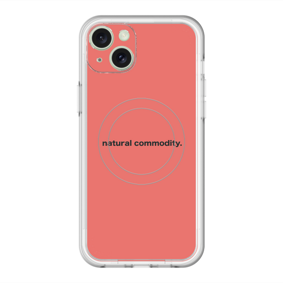 スリムプロテクションプレミアムケース with MagSafe［ NATURAL COMMODITY Red ］