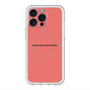 スリムプロテクションプレミアムケース with MagSafe［ NATURAL COMMODITY Red ］