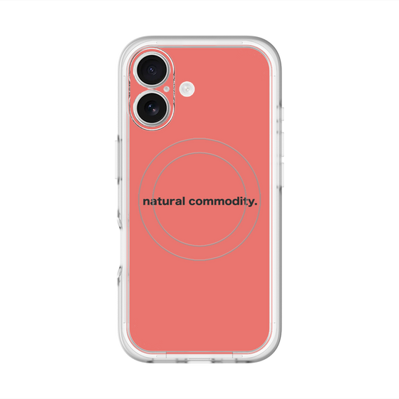 スリムプロテクションプレミアムケース with MagSafe［ NATURAL COMMODITY Red ］