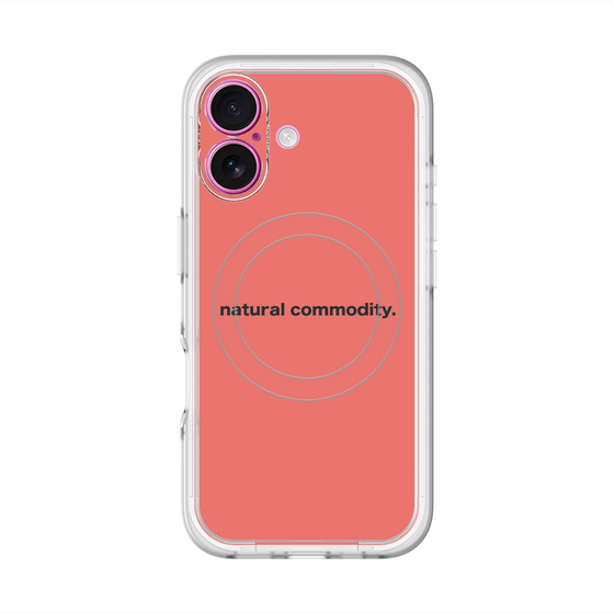 スリムプロテクションプレミアムケース with MagSafe［ NATURAL COMMODITY Red ］