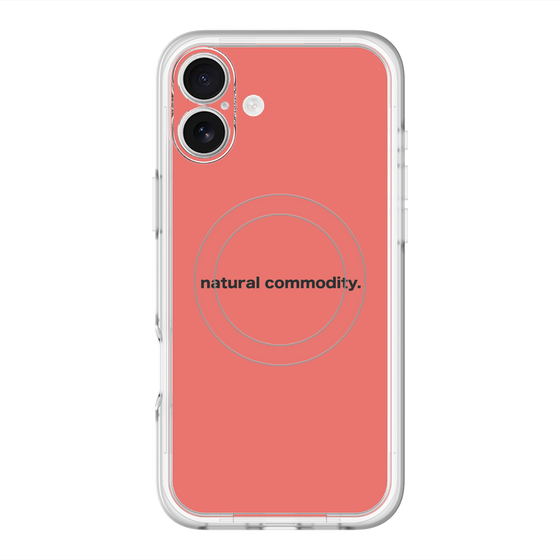 スリムプロテクションプレミアムケース with MagSafe［ NATURAL COMMODITY Red ］