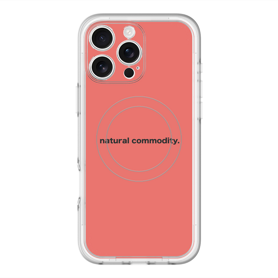 スリムプロテクションプレミアムケース with MagSafe［ NATURAL COMMODITY Red ］