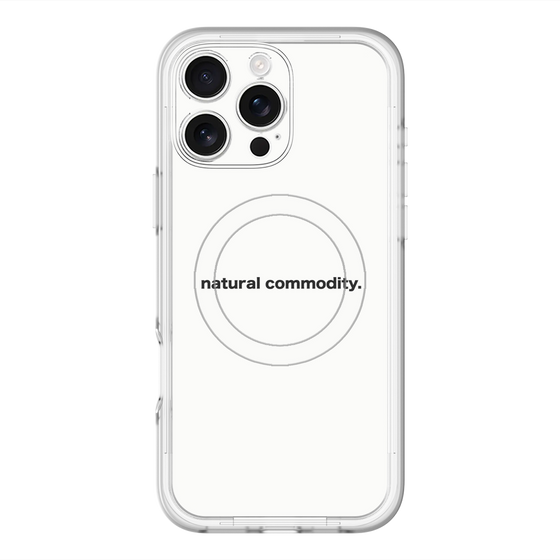 スリムプロテクションプレミアムケース with MagSafe［ NATURAL COMMODITY White ］