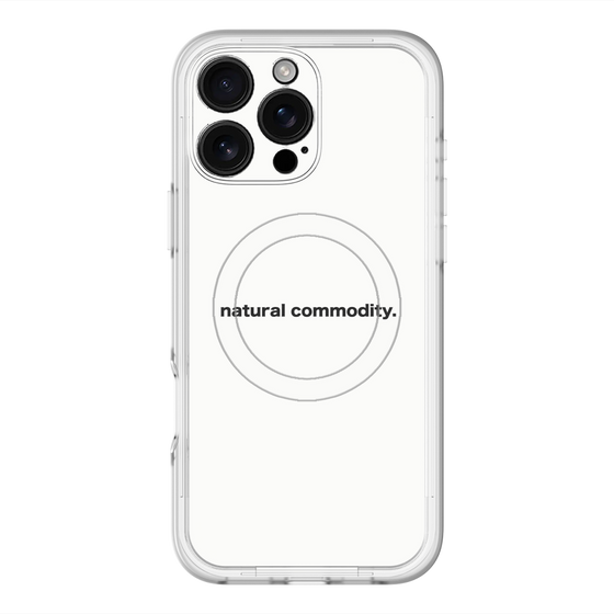 スリムプロテクションプレミアムケース with MagSafe［ NATURAL COMMODITY White ］