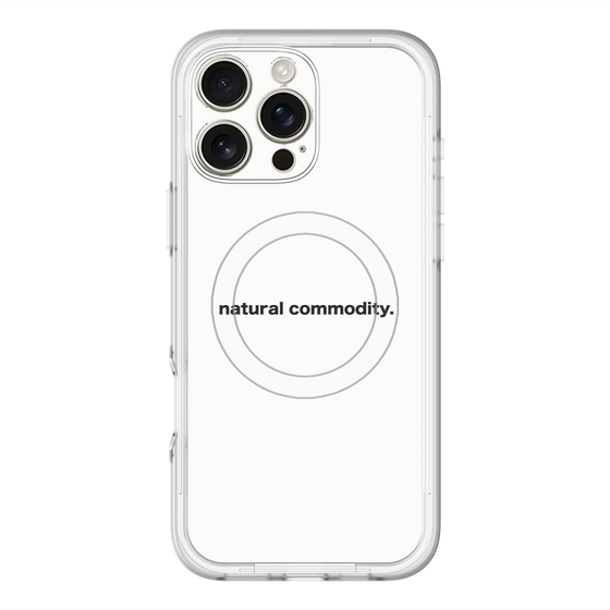 スリムプロテクションプレミアムケース with MagSafe［ NATURAL COMMODITY White ］