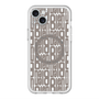 スリムプロテクションプレミアムケース with MagSafe［ LANVIN en Bleu - Logo Pattern - Black ］