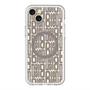 スリムプロテクションプレミアムケース with MagSafe［ LANVIN en Bleu - Logo Pattern - Black ］