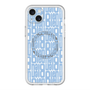 スリムプロテクションプレミアムケース with MagSafe［ LANVIN en Bleu - Logo Pattern - Blue ］