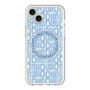 スリムプロテクションプレミアムケース with MagSafe［ LANVIN en Bleu - Logo Pattern - Blue ］