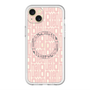 スリムプロテクションプレミアムケース with MagSafe［ LANVIN en Bleu - Logo Pattern - Pink ］