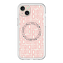 スリムプロテクションプレミアムケース with MagSafe［ LANVIN en Bleu - Logo Pattern - Pink ］