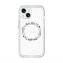 スリムプロテクションプレミアムケース with MagSafe［ LANVIN en Bleu - Logo Pattern - White ］