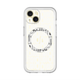 スリムプロテクションプレミアムケース with MagSafe［ LANVIN en Bleu - Logo Pattern - White ］