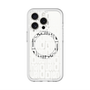 スリムプロテクションプレミアムケース with MagSafe［ LANVIN en Bleu - Logo Pattern - White ］