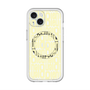 スリムプロテクションプレミアムケース with MagSafe［ LANVIN en Bleu - Logo Pattern - Yellow ］