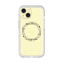スリムプロテクションプレミアムケース with MagSafe［ LANVIN en Bleu - Logo Pattern - Yellow ］