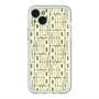 スリムプロテクションプレミアムケース with MagSafe［ LANVIN en Bleu - Logo Pattern - Yellow ］