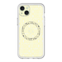 スリムプロテクションプレミアムケース with MagSafe［ LANVIN en Bleu - Logo Pattern - Yellow ］