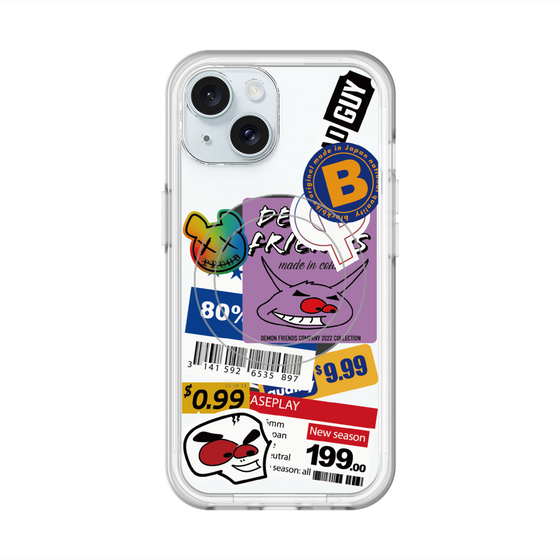 スリムプロテクションプレミアムケース with MagSafe［ Demon Friends Sticker .1 ］
