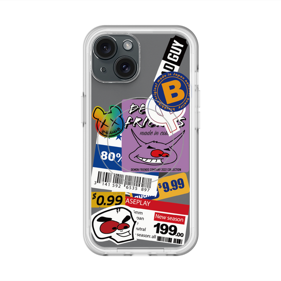 スリムプロテクションプレミアムケース with MagSafe［ Demon Friends Sticker .1 ］