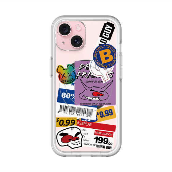 スリムプロテクションプレミアムケース with MagSafe［ Demon Friends Sticker .1 ］