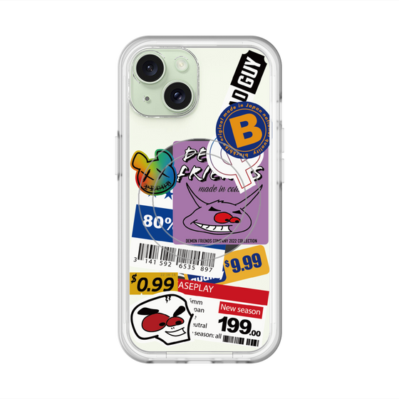 スリムプロテクションプレミアムケース with MagSafe［ Demon Friends Sticker .1 ］