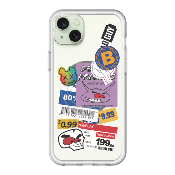スリムプロテクションプレミアムケース with MagSafe［ Demon Friends Sticker .1 ］
