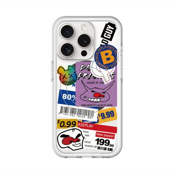スリムプロテクションプレミアムケース with MagSafe［ Demon Friends Sticker .1 ］