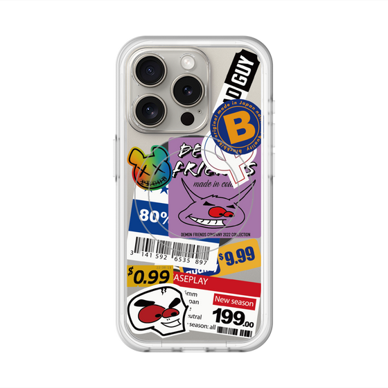 スリムプロテクションプレミアムケース with MagSafe［ Demon Friends Sticker .1 ］