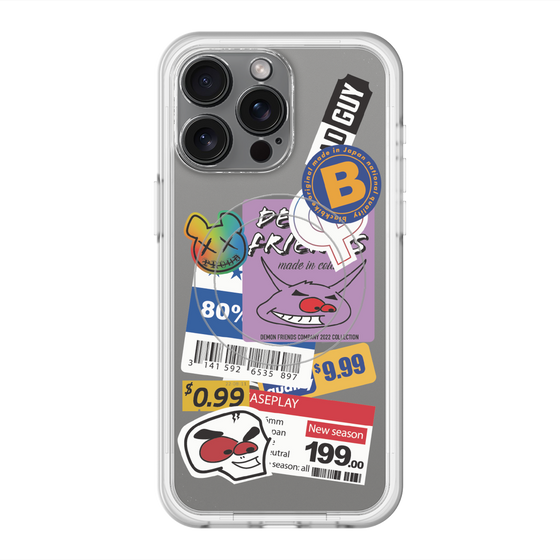 スリムプロテクションプレミアムケース with MagSafe［ Demon Friends Sticker .1 ］