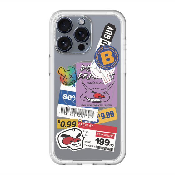 スリムプロテクションプレミアムケース with MagSafe［ Demon Friends Sticker .1 ］