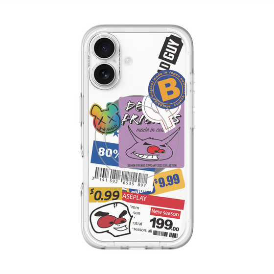 スリムプロテクションプレミアムケース with MagSafe［ Demon Friends Sticker .1 ］