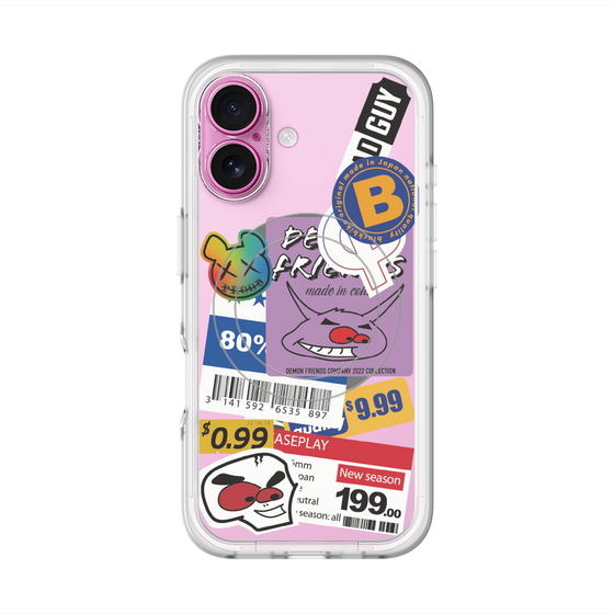スリムプロテクションプレミアムケース with MagSafe［ Demon Friends Sticker .1 ］