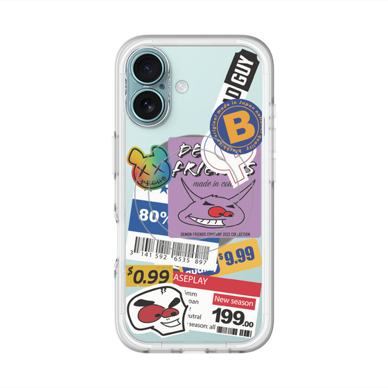 スリムプロテクションプレミアムケース with MagSafe［ Demon Friends Sticker .1 ］