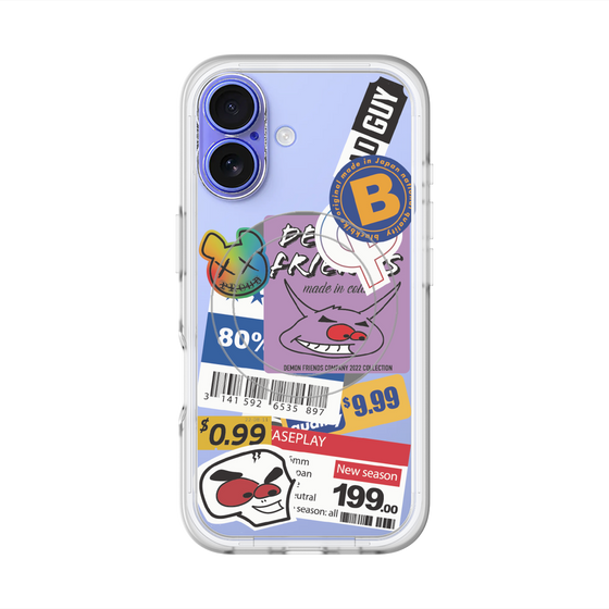 スリムプロテクションプレミアムケース with MagSafe［ Demon Friends Sticker .1 ］