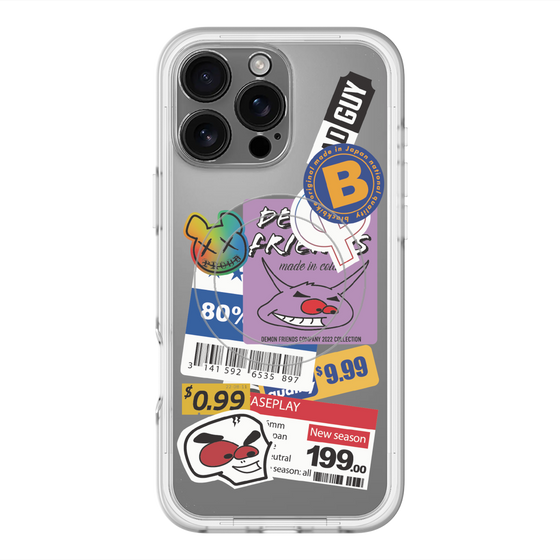 スリムプロテクションプレミアムケース with MagSafe［ Demon Friends Sticker .1 ］