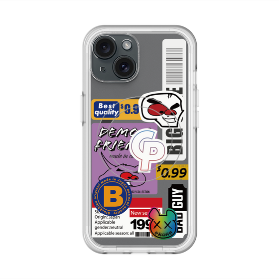 スリムプロテクションプレミアムケース with MagSafe［ Demon Friends Sticker .2 ］