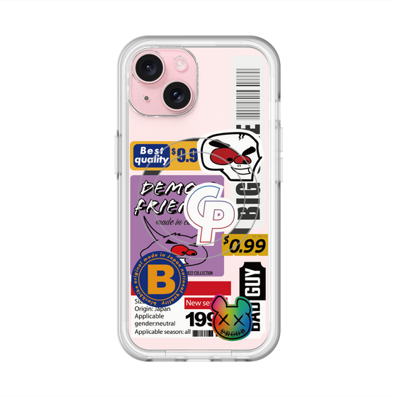 スリムプロテクションプレミアムケース with MagSafe［ Demon Friends Sticker .2 ］