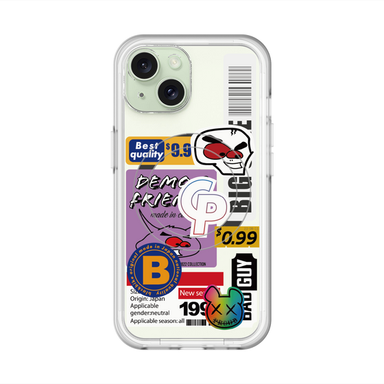 スリムプロテクションプレミアムケース with MagSafe［ Demon Friends Sticker .2 ］