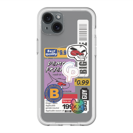 スリムプロテクションプレミアムケース with MagSafe［ Demon Friends Sticker .2 ］