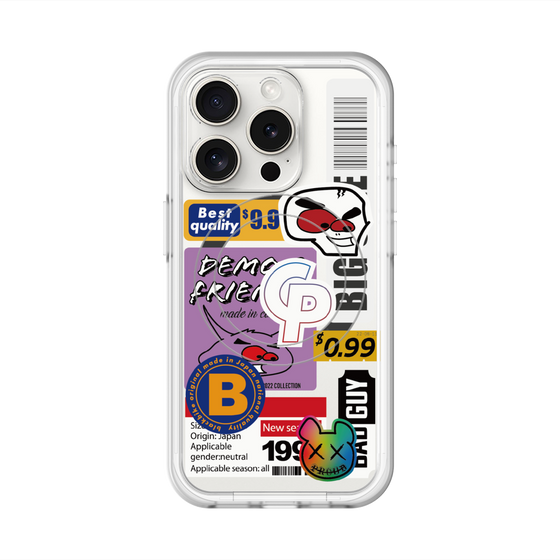 スリムプロテクションプレミアムケース with MagSafe［ Demon Friends Sticker .2 ］