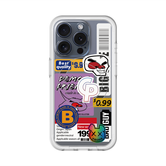 スリムプロテクションプレミアムケース with MagSafe［ Demon Friends Sticker .2 ］