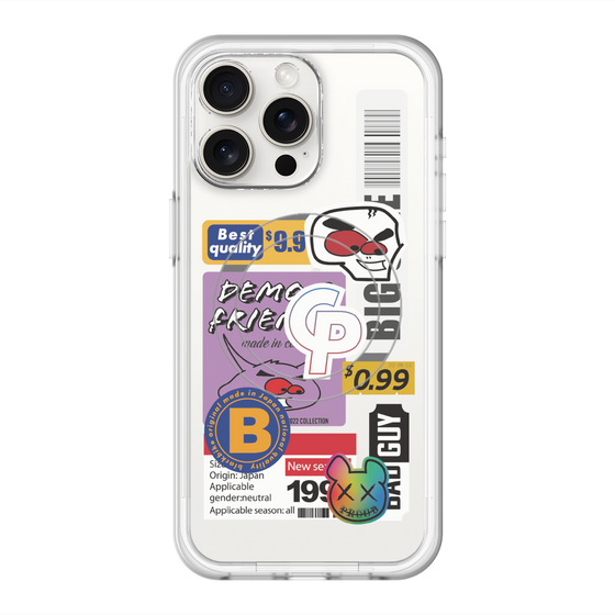 スリムプロテクションプレミアムケース with MagSafe［ Demon Friends Sticker .2 ］