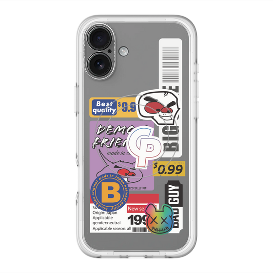 スリムプロテクションプレミアムケース with MagSafe［ Demon Friends Sticker .2 ］
