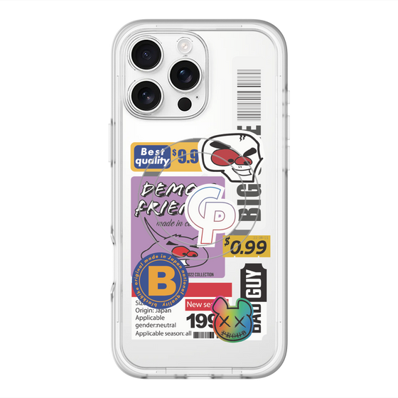 スリムプロテクションプレミアムケース with MagSafe［ Demon Friends Sticker .2 ］
