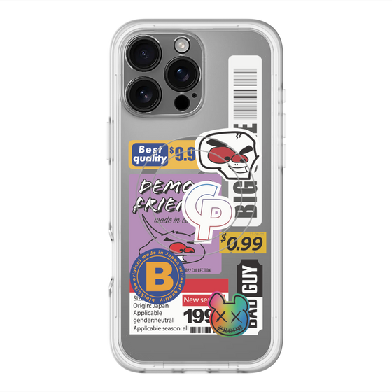 スリムプロテクションプレミアムケース with MagSafe［ Demon Friends Sticker .2 ］