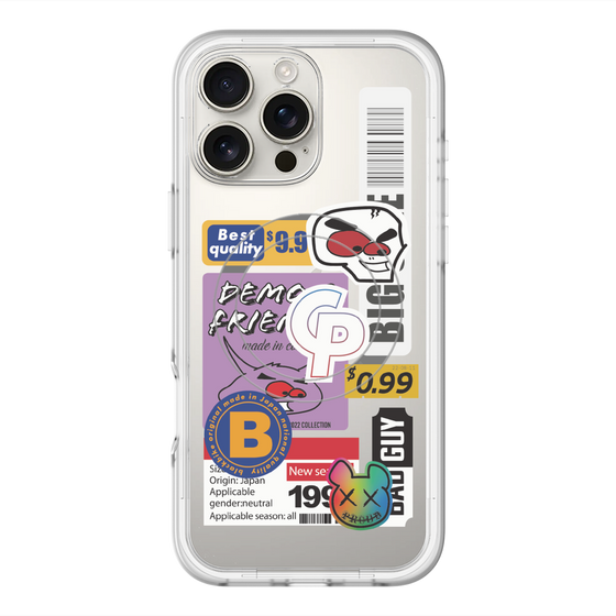スリムプロテクションプレミアムケース with MagSafe［ Demon Friends Sticker .2 ］
