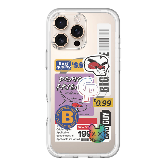 スリムプロテクションプレミアムケース with MagSafe［ Demon Friends Sticker .2 ］